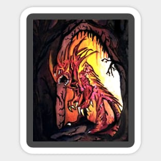 The Cave Monster Sticker